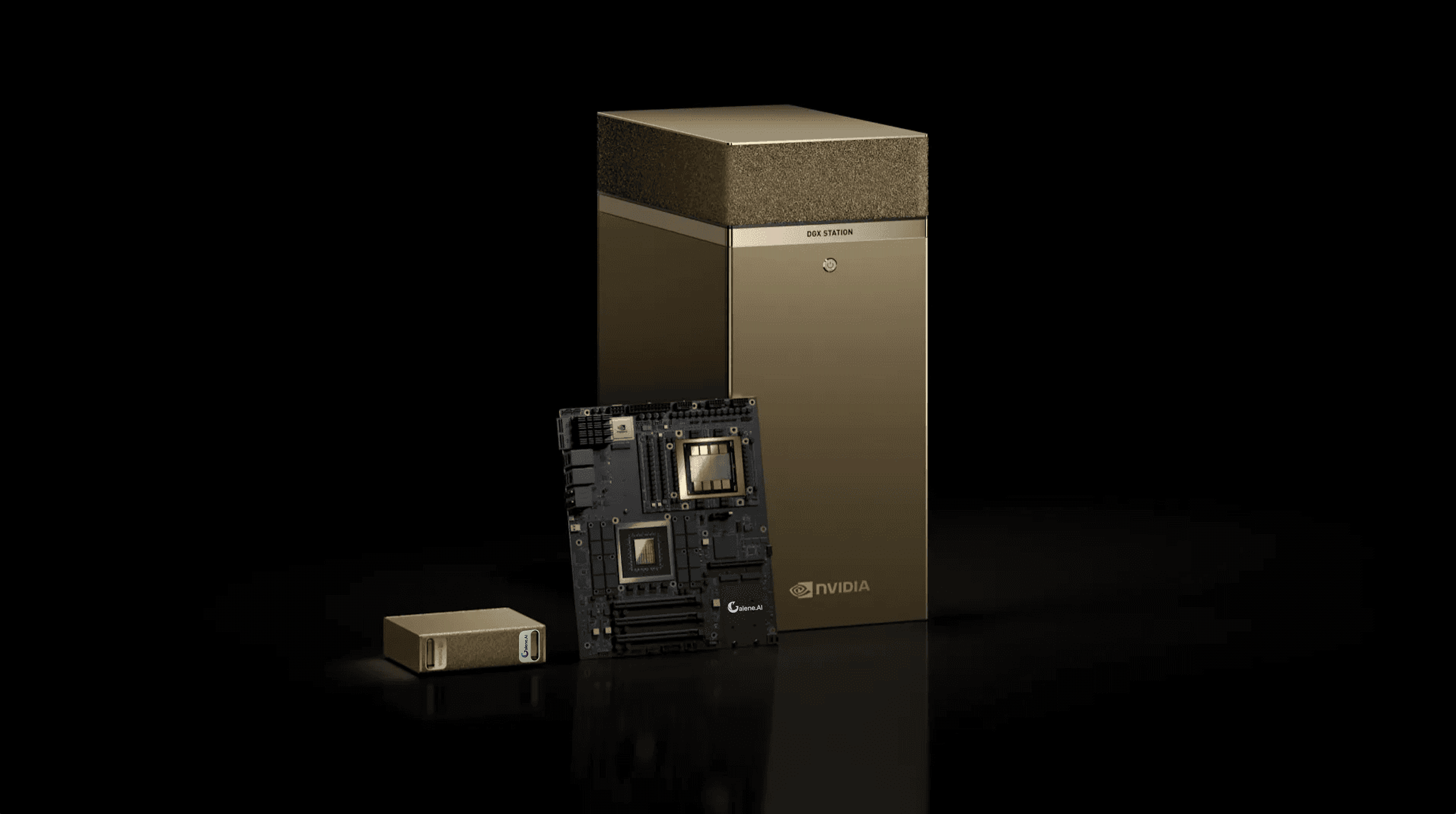 NVIDIA DGX Spark and NVIDIA DGX Station GB300 side by side