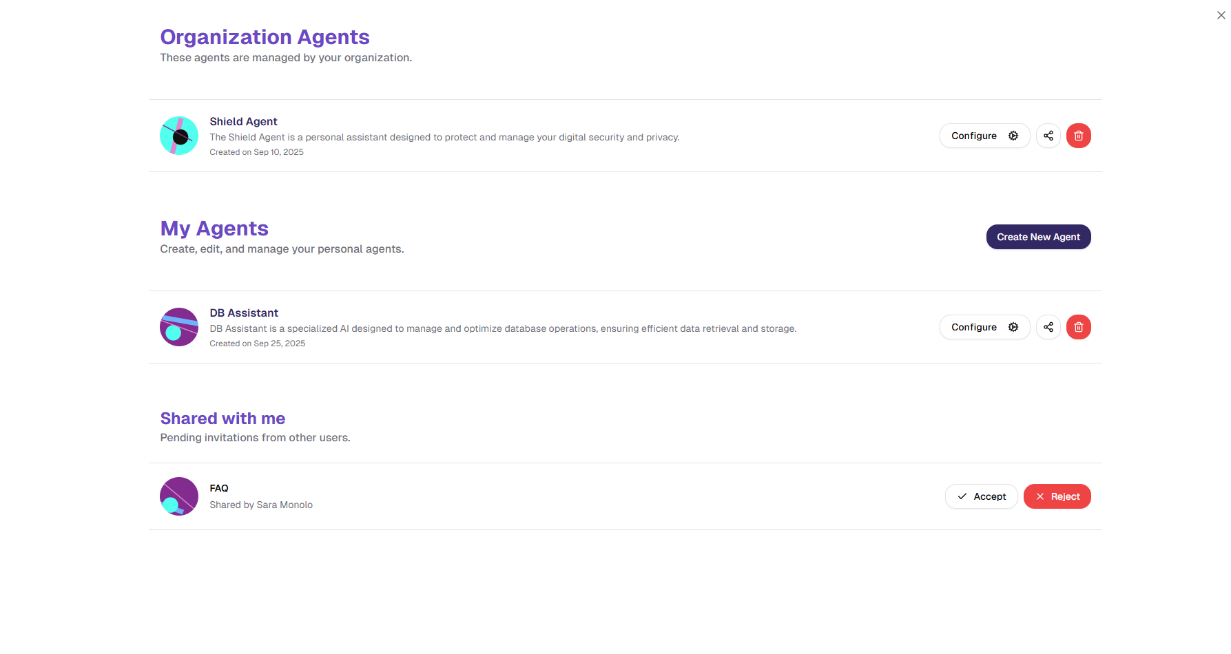 No-code agent builder general setup